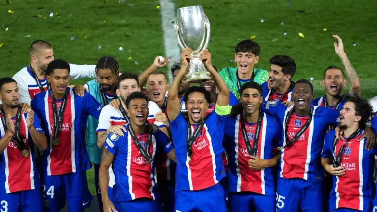 Football – Supercoupe d’Europe finale : le PSG bat Aston Villa et réalise son back to back
