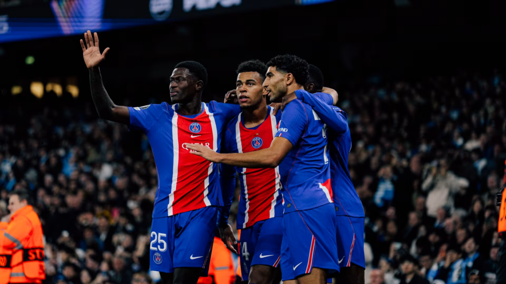 UEFA champions league J2 : Le PSG séduisant, domine Manchester City sur le sol Anglais