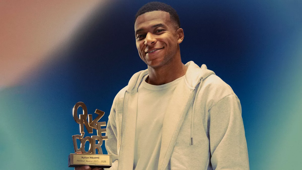 Kylian MBAPPE décroche un nouveau titre, le Onze d’or européen